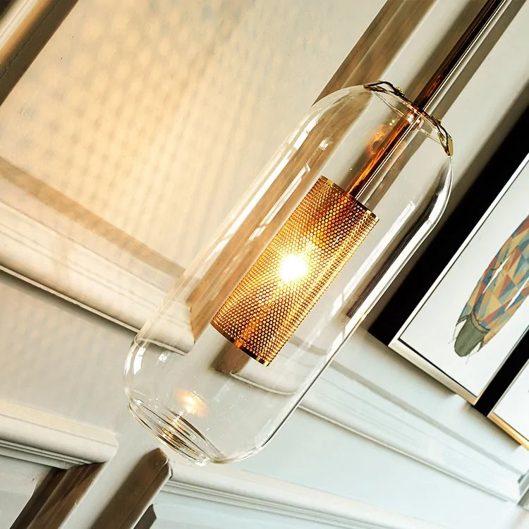 Modern Glass Wall Light Sconce Decorative LED Mirror